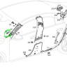 Решетка передней левой стойки салона Mercedes-Benz CLA-class AMG 2019-2023