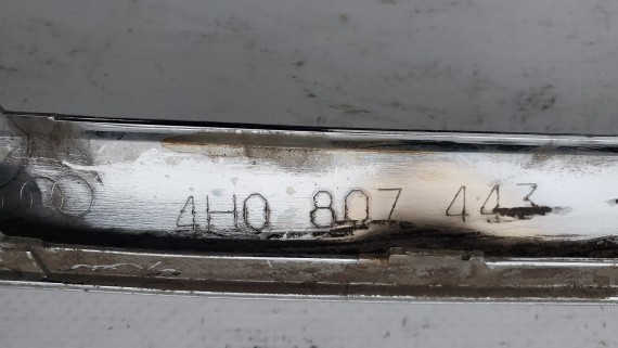 Молдинг хром заднего бампера Audi A8 D4 2013-2017