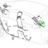 Решетка передней правой стойки салона Mercedes-Benz CLA-class AMG 2019-2023