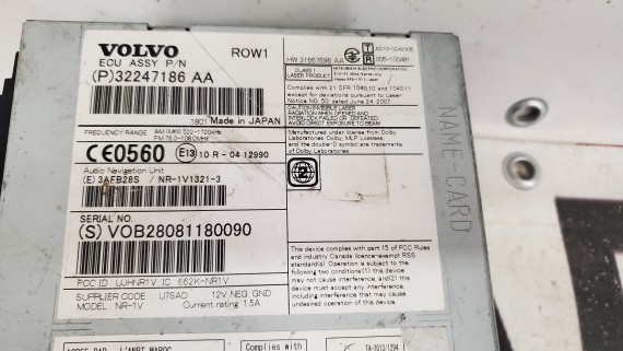 CD-проигрыватель Volvo V40 V60 S60 2006-2012