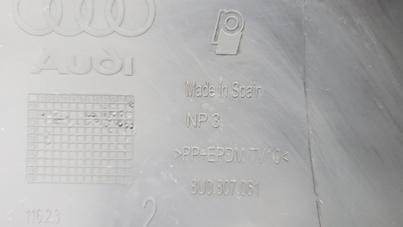 Юбка переднего бампера Audi Q3 2011-2015