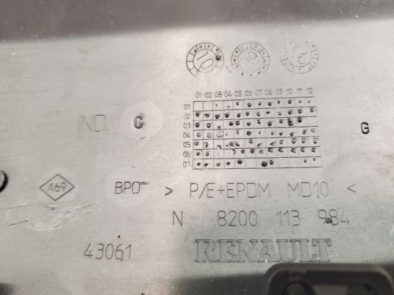 Накладка бампера переднего левая Renault Symbol Clio 1998-2006