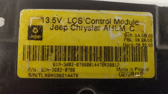 Блок управления фарой Jeep Grand Cherokee WK2 2010-2022