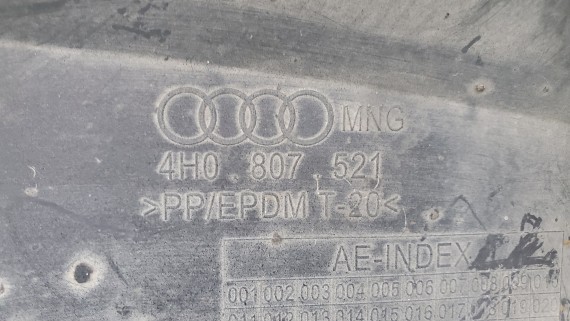 Юбка заднего бампера Audi A8 d4 4h 2010-2014