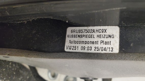 Зеркало правое Volkswagen Polo 5 2014-2020