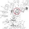 Каркас спинки переднего левого сидения Hummer H3 2005-2010