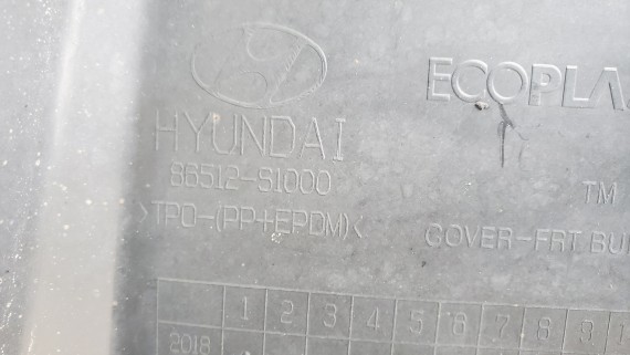Юбка переднего бампера Hyundai Santa Fe 4 2018-н.в.