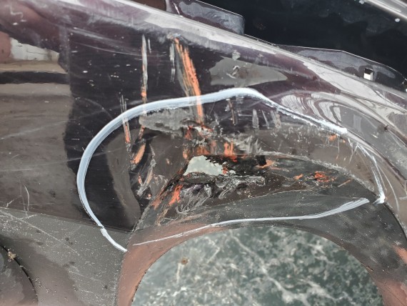 Бампер задний Mazda CX-7 2006-2009