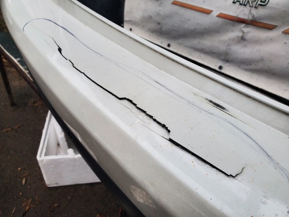 Бампер задний Mitsubishi Outlander 3 GF 2012-2015