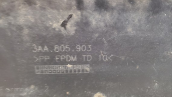 Пыльник переднего бампера Volkswagen Passat B7 2011-2015