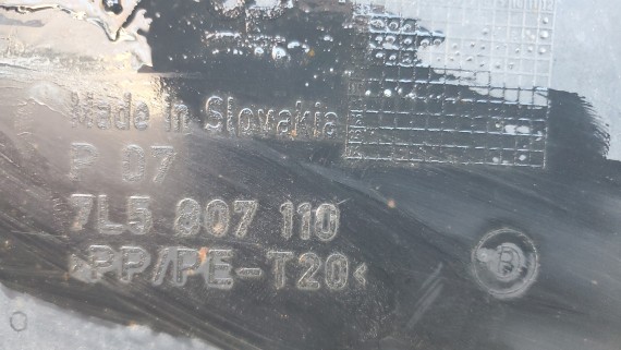 Юбка переднего бампера Porsche Cayenne 957 Turbo GTS 2007-2010