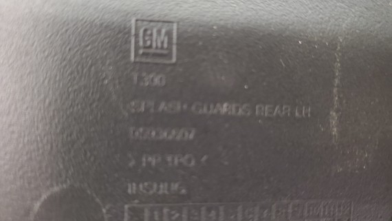 Брызговик задний левый Chevrolet Aveo T300 2011-2015