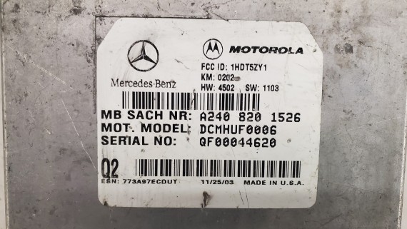 Блок управления телефоном Mercedes-Benz E W211 2002-2009