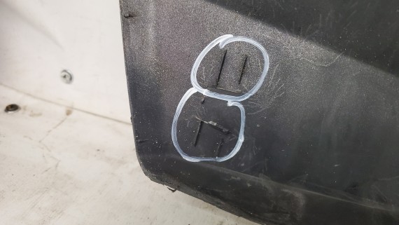 Накладка заднего бампера Mitsubishi Outlander 3 GF 2012-2020