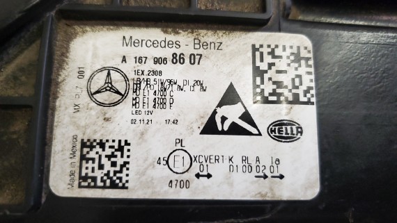 Фара правая Mercedes Benz GLE W167 2018-н.в.