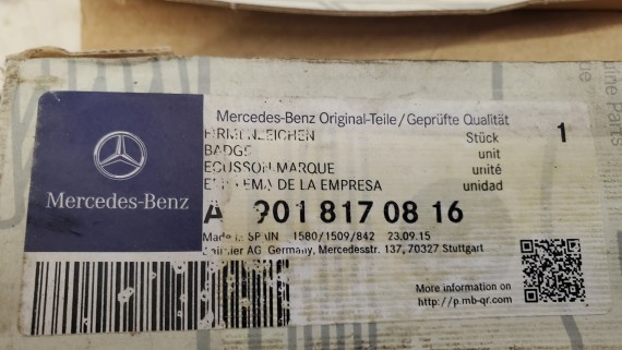 Эмблема решетки радиатора Mercedes Sprinter W901 1995-2019