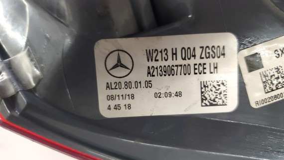 Фонарь задний левый Mercedes-Benz E-class W213 2016-2020