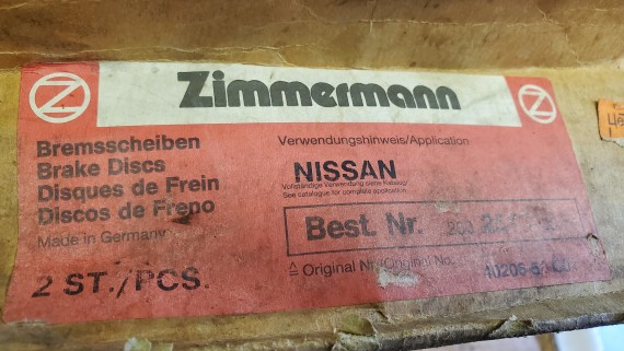 Диск тормозной передний Nissan Pulsar Almera N15 Sentra 1990-2000