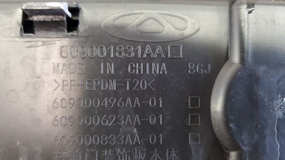 Накладка двери передняя правая Chery Tiggo 7 Pro 2021-н.в.