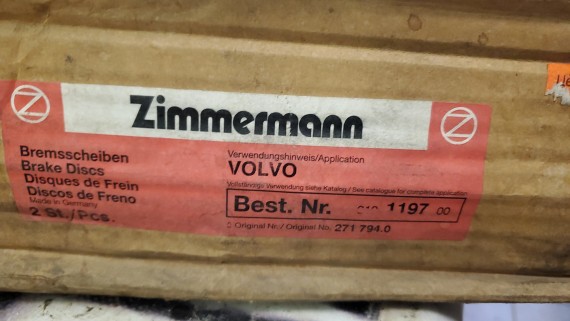 Диск тормозной задний Volvo 850 C70 S70 V70 1993-2005