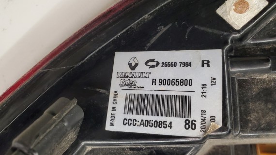 Фонарь задний правый Renault Koleos 2 2016-2020