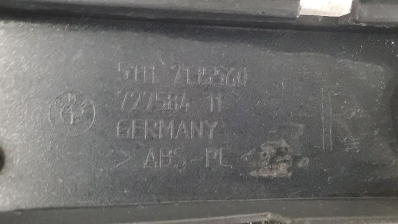 Молдинг переднего бампера правый BMW 7 E65/66 2001-2008