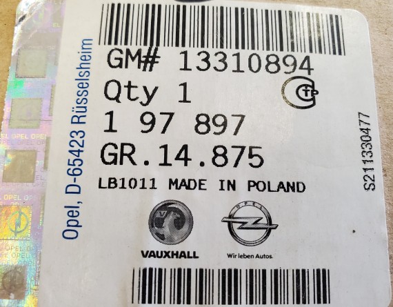 Ремень задний правый Opel Astra H 2004-2014 НОВЫЙ