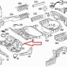 Пол кузова задний Mercedes-Benz S-Class W221 2005-2013