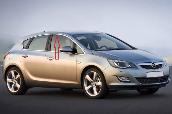 Молдинг рамки передней правой двери Opel Astra J 2009-2017