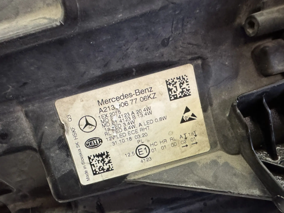 Фара левая Mercedes-Benz E-Classe W213 2016-2020