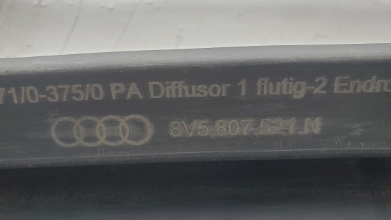 Юбка заднего бампера Audi A3 8V 2016-2020 седан